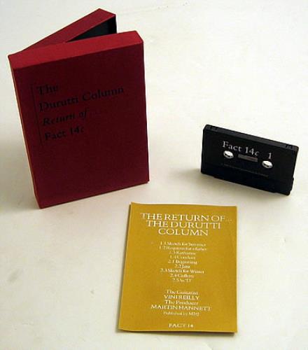 The Durutti Column Return Of UK cassette album (80883)